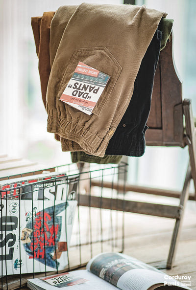 Men's Corduroy Wide Leg Trousers