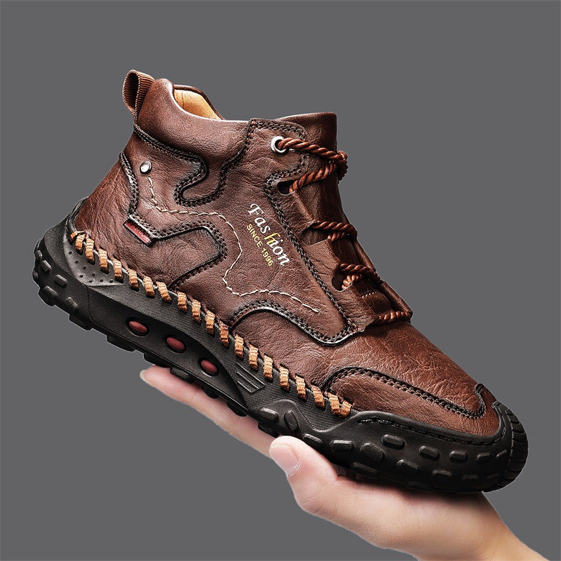 Men's Outdoor Leather Ankle Boots