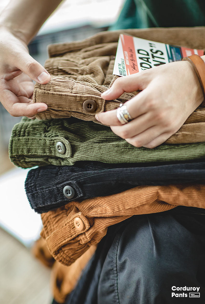 Men's Corduroy Wide Leg Trousers