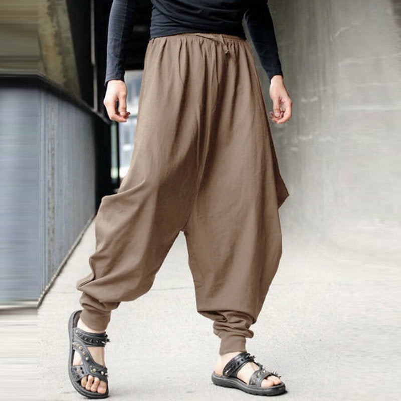 Men's Vintage-Inspired Loose Harem Pants