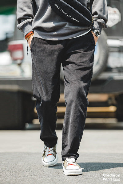 Men's Corduroy Wide Leg Trousers