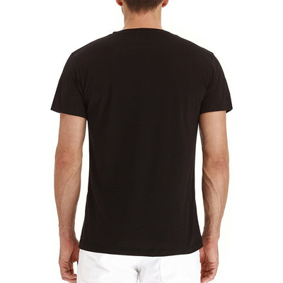 T-shirt à manches courtes de couleur unie pour hommes 