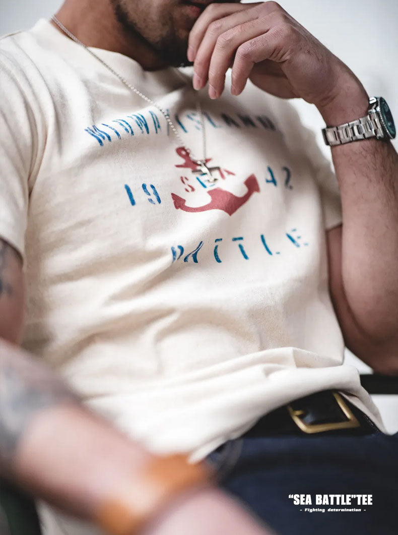 Men's Nautical Anchor Graphic Tee