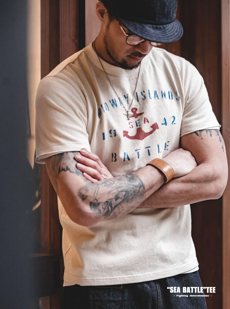Men's Nautical Anchor Graphic Tee
