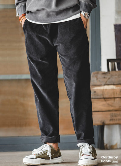 Men's Corduroy Wide Leg Trousers