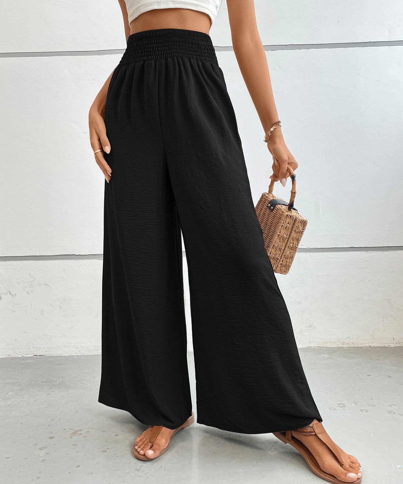 Women's High Waisted Wide Leg Pants