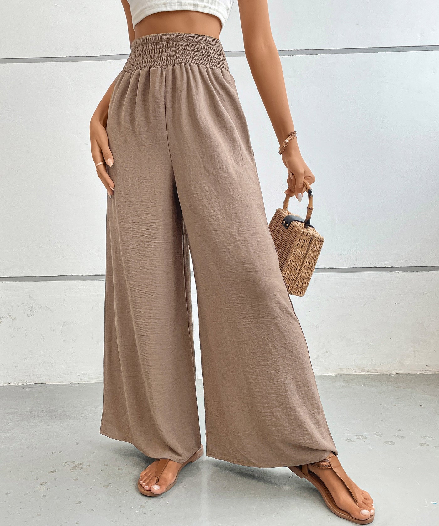 Women's High Waisted Wide Leg Pants