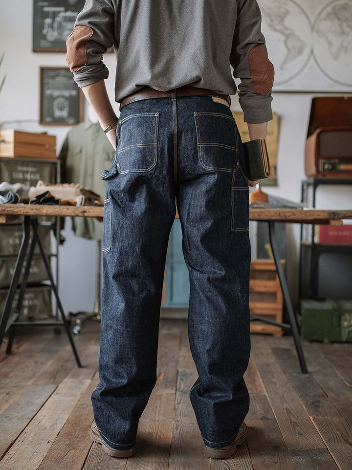 igusa NEKO CARPENTER DENIM PANTS Boys Baggy Iconic Denim Carpenter