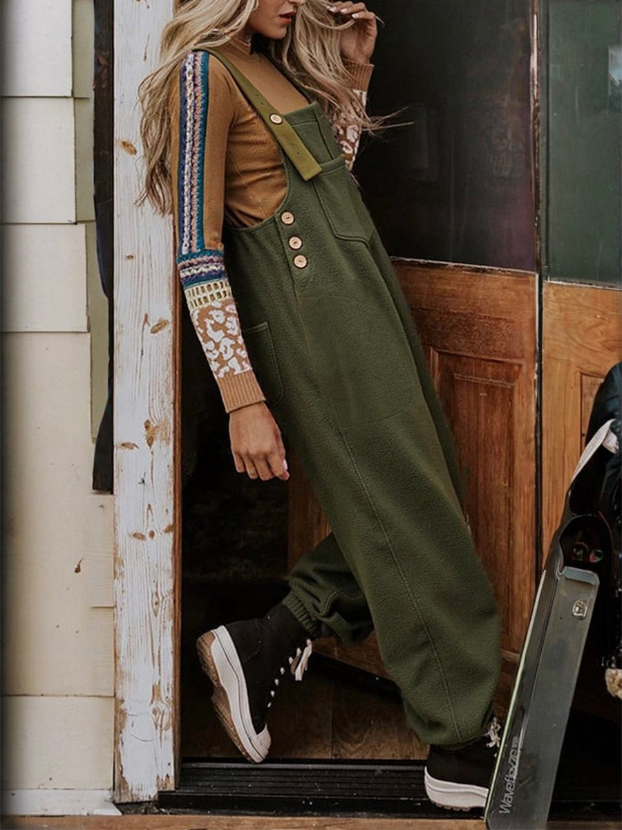 Madepants WarmNest Fleece Overalls Women's Cozy Onesies with