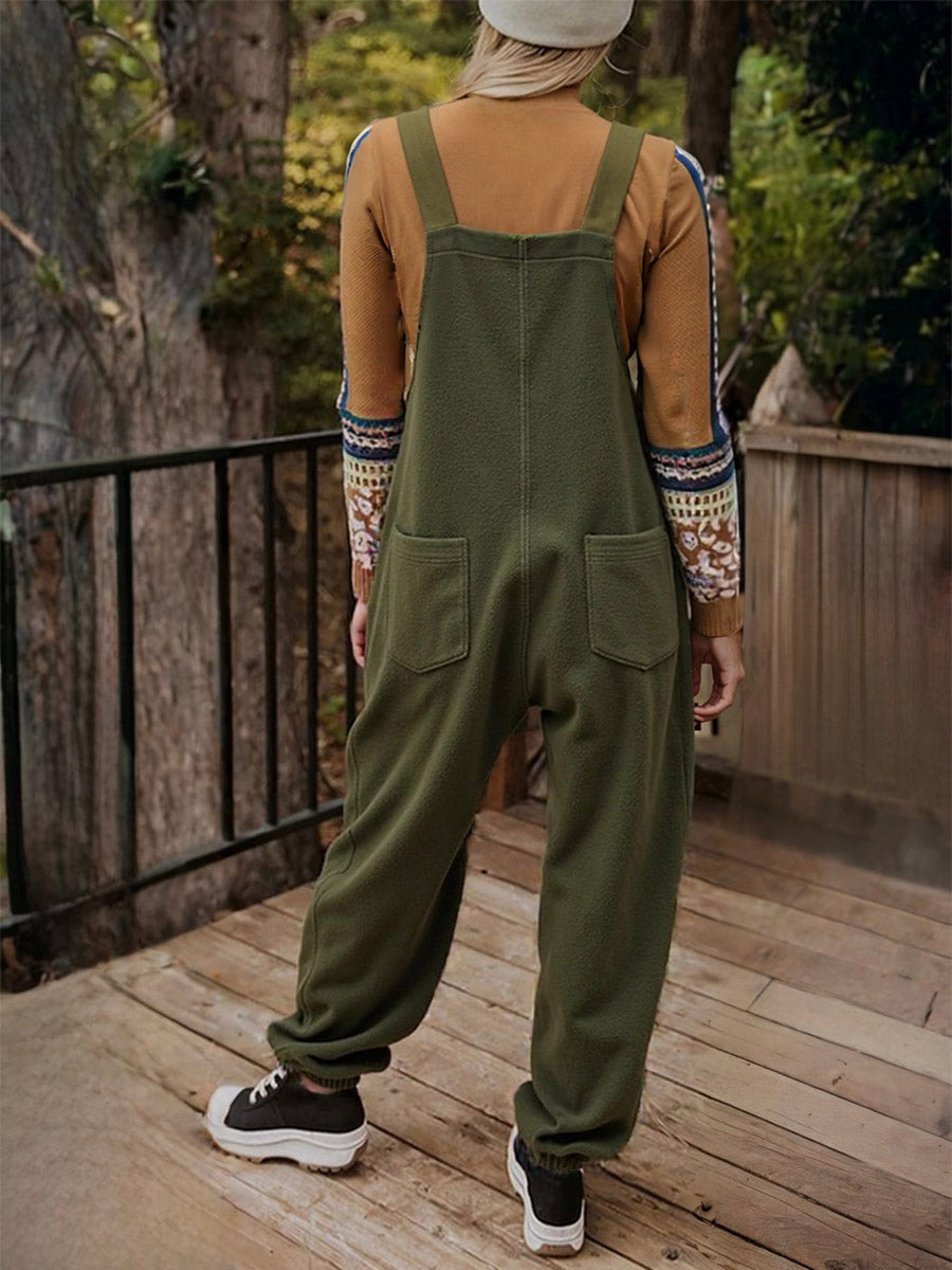 Madepants WarmNest Fleece Overalls Women's Cozy Onesies with