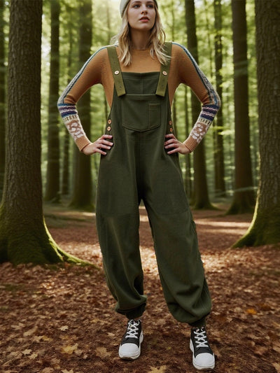 WarmNest Fleece Overalls