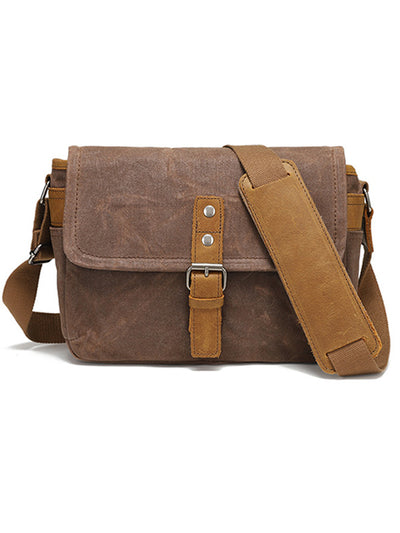 Vintage-Inspired Shoulder Canvas Camera Bag