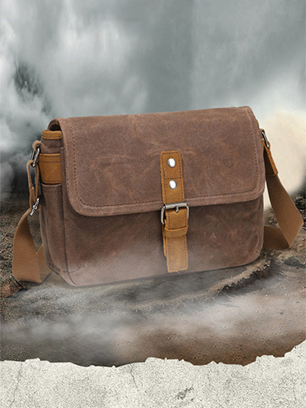 Vintage Inspired Shoulder Canvas Camera Bag