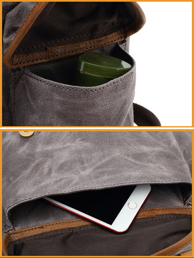 Casual Travel Bag Waterproof Computer Bag Wear-resistant Canvas Backpack