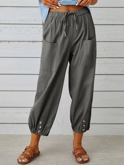 Pantalones cortos casuales con botones