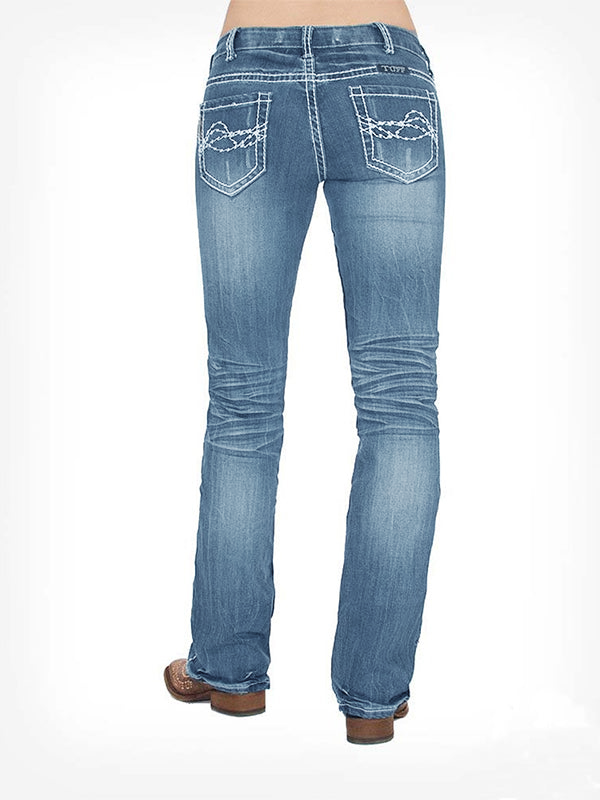 Cowgirl Stonewash Edgy Jeans