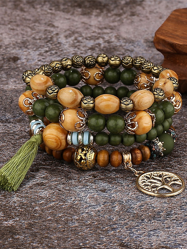 Tree Of Life Beaded Bracelet Set