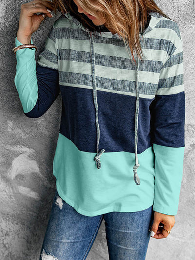 Contrast Pullover Hoodie
