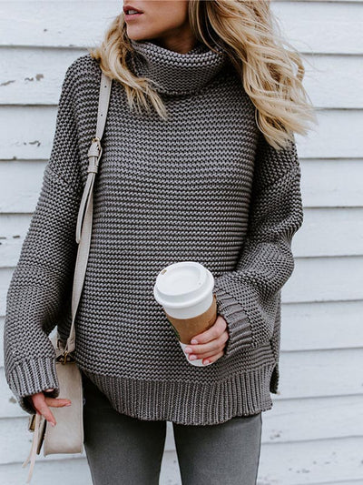 Long Sleeve Turtleneck Pullover Sweater
