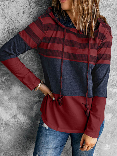 Contrast Pullover Hoodie