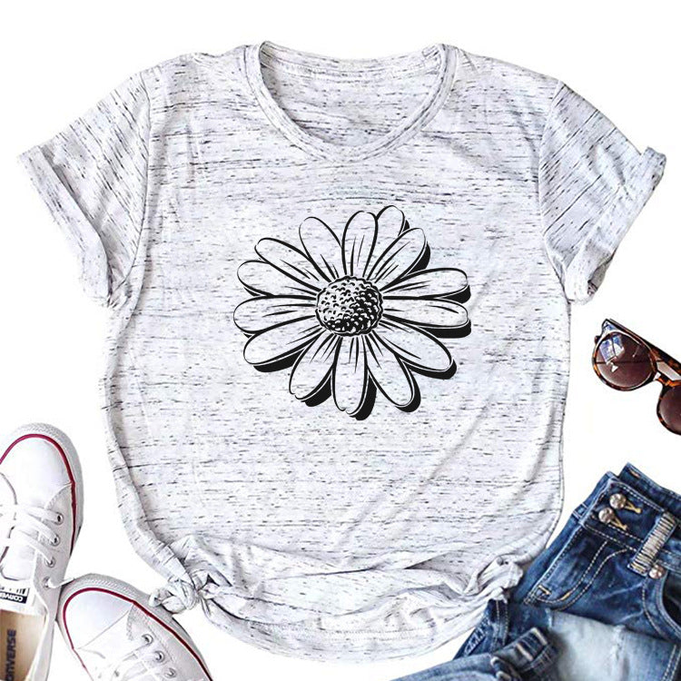 Sunflower Petals Graphic Print Tee