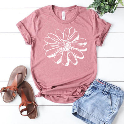 Sunflower Petals Graphic Print Tee