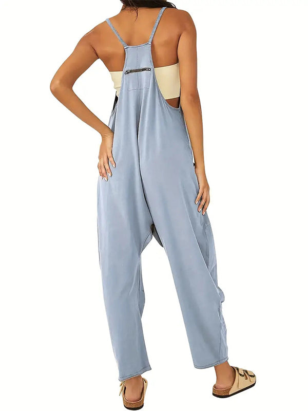 Oversized Jumpsuit with Big Patch Pockets