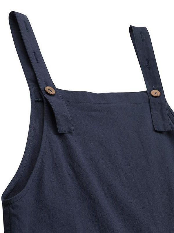 Combinaison boutonnée décontractée pour femme
