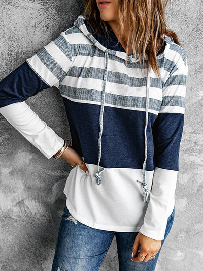 Contrast Pullover Hoodie