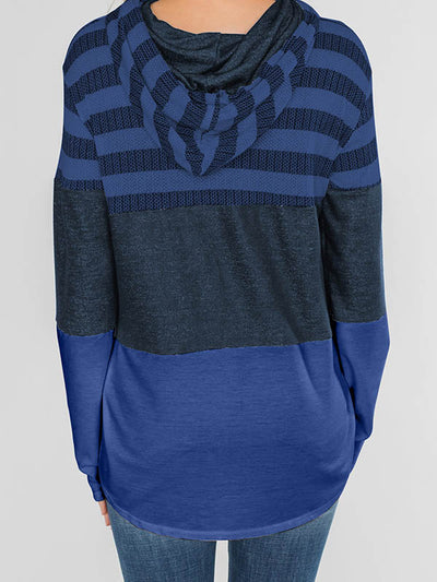 Contrast Pullover Hoodie