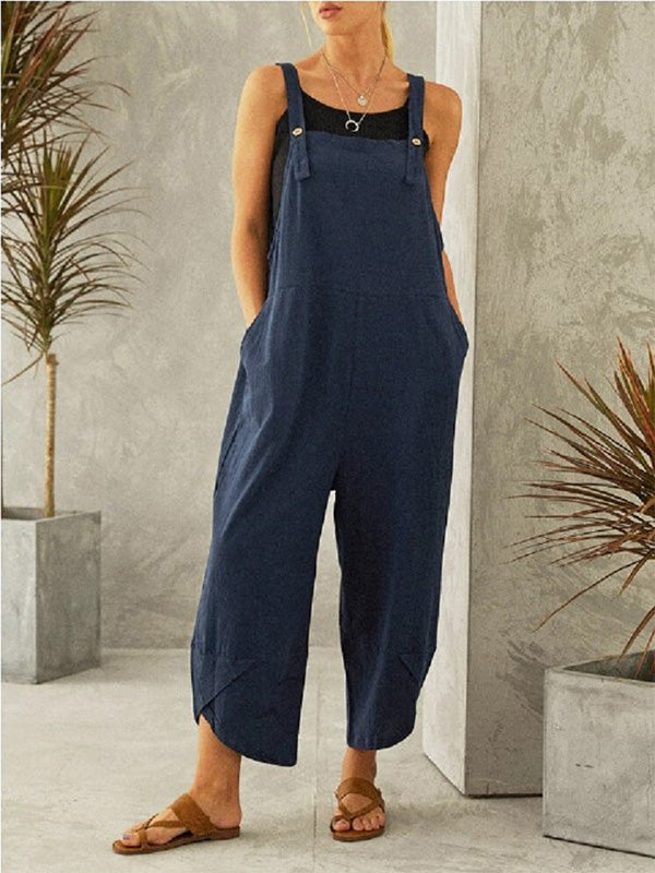 Combinaison boutonnée décontractée pour femme