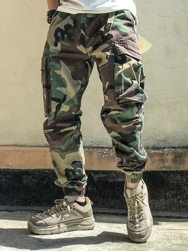 Men's Camouflage Cargo Pocket Sweatpants