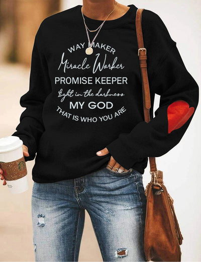 Way Maker Lyrics Faith's Sweatshirt