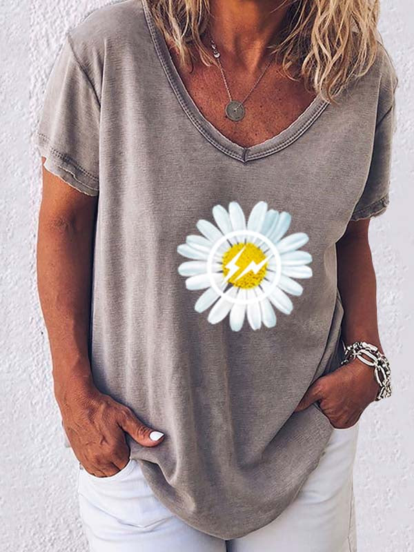 T-shirt imprimé petite marguerite