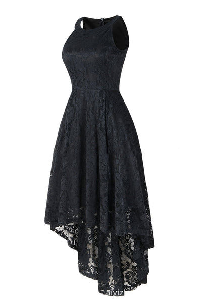 Halterneck Sleeveless Lace Midi dress