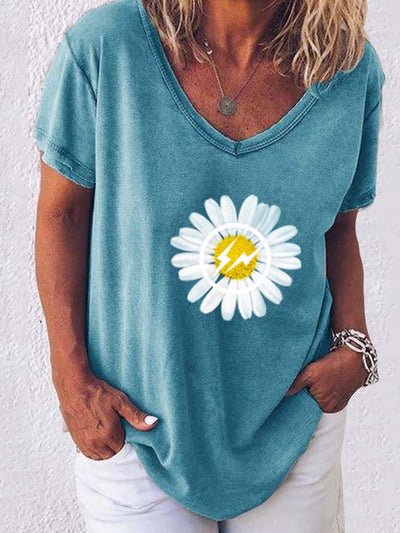 T-shirt imprimé petite marguerite