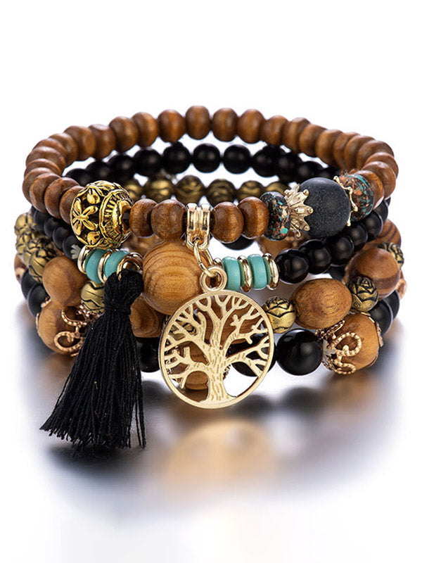 Tree Of Life Beaded Bracelet Set