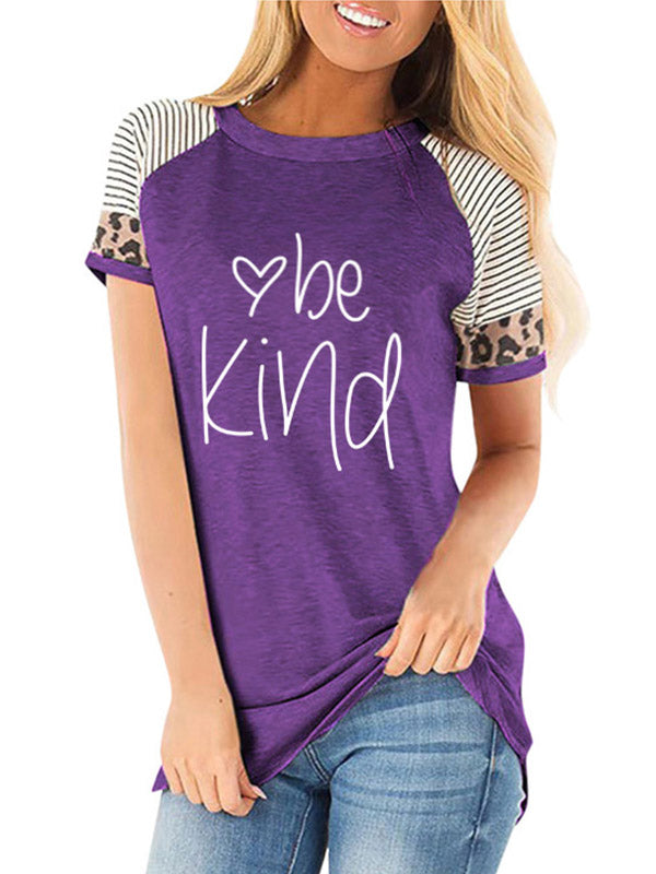 Be Kind Heart Graphic Reglan T-shirt