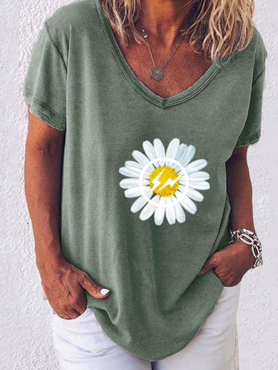 T-shirt imprimé petite marguerite