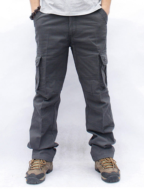 Men's Casual 6 Pockets Straight Cargo Pants – Madepants