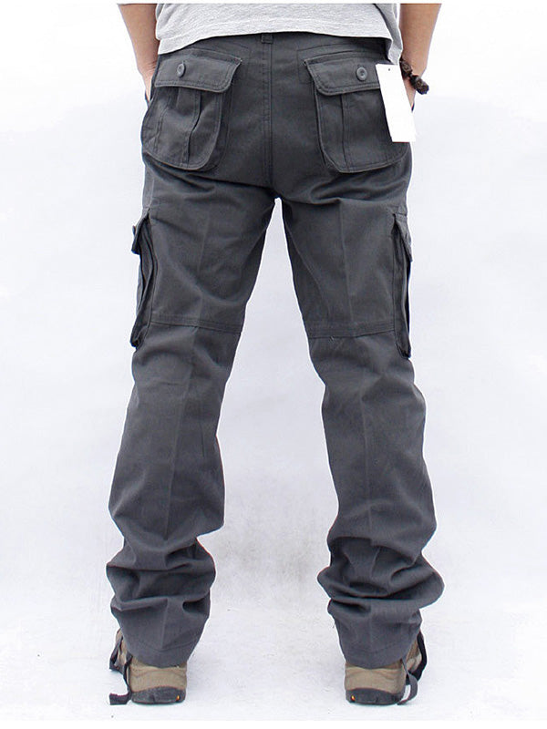 Men's Casual 6 Pockets Straight Cargo Pants – Madepants