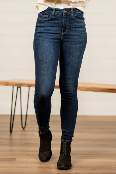 Jean skinny taille haute ultra extensible