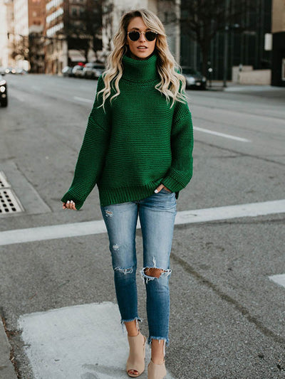 Long Sleeve Turtleneck Pullover Sweater