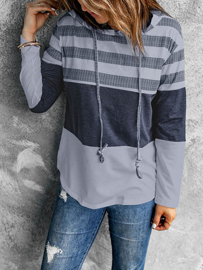 Contrast Pullover Hoodie