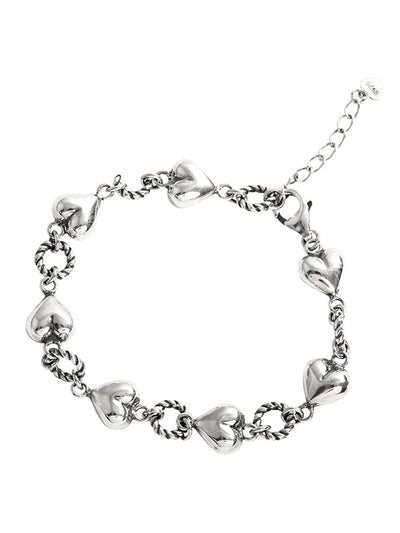 S925 Silver Love Tassel Bracelet