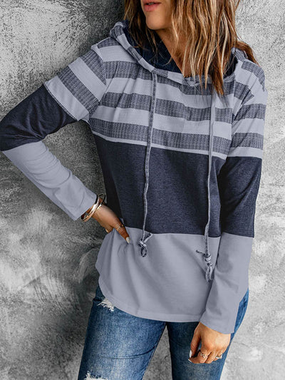 Contrast Pullover Hoodie
