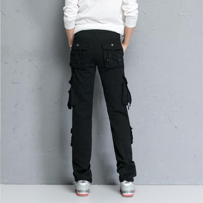 Military Combat Multi-pocket Straight Loose Cargo Pants