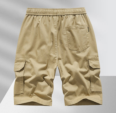 Shorts cargo lavados con cordón vintage