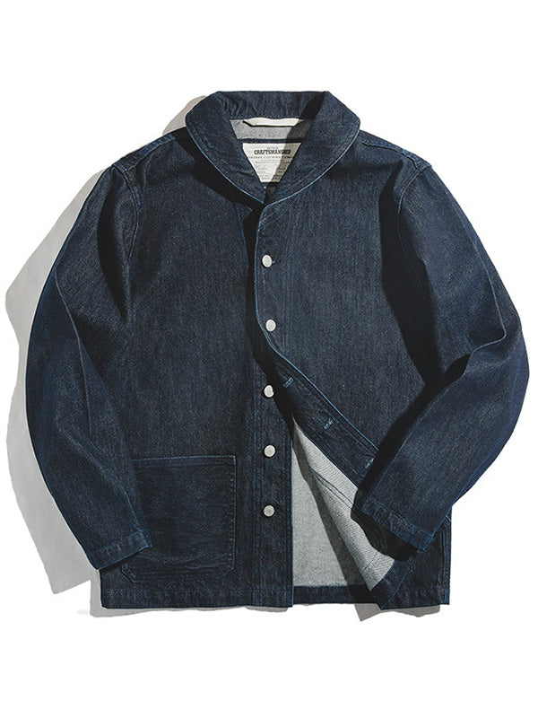 Men's American Casual Washed Vintage-Inspired Jacket Denim Jacket