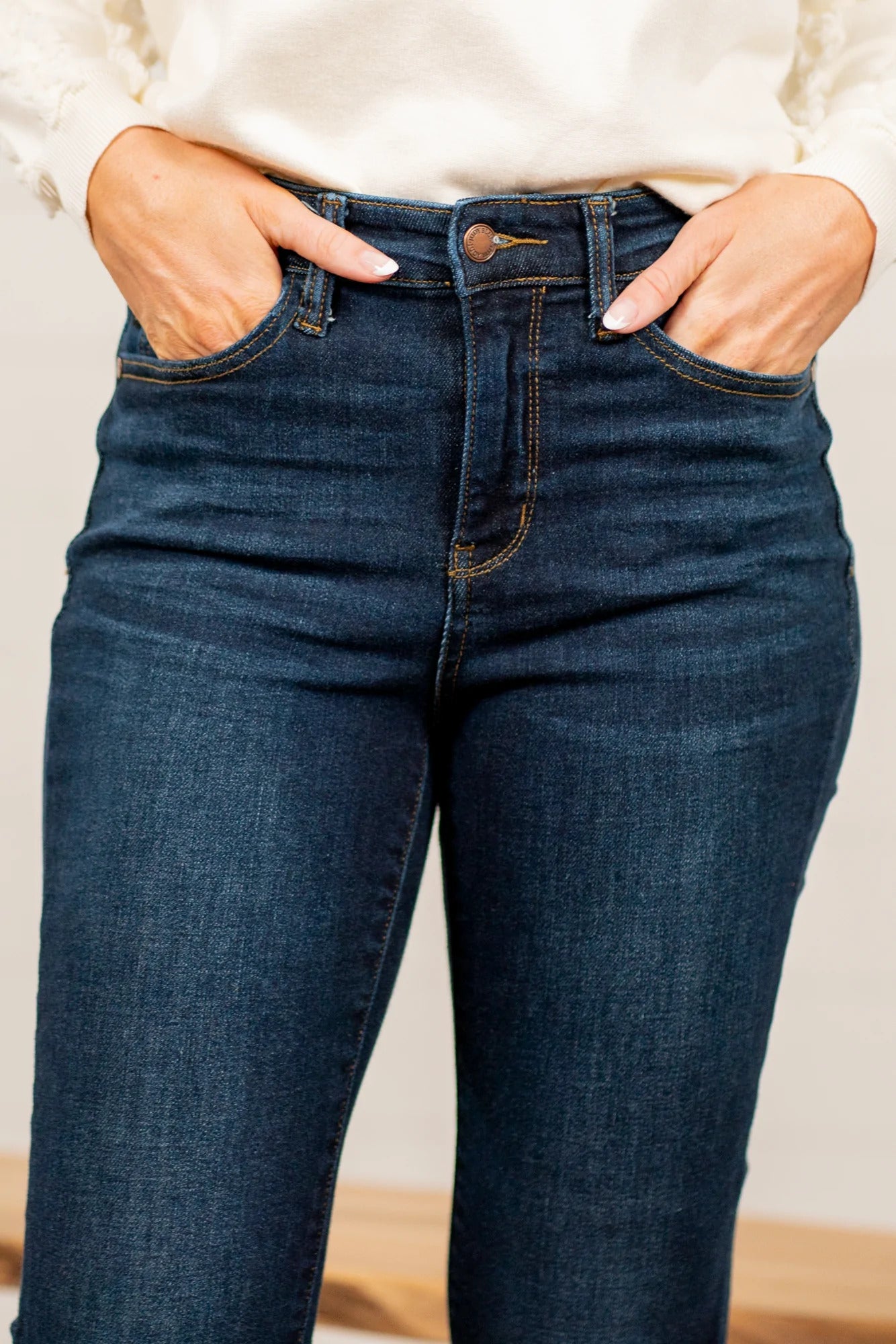 Jean skinny taille haute ultra extensible